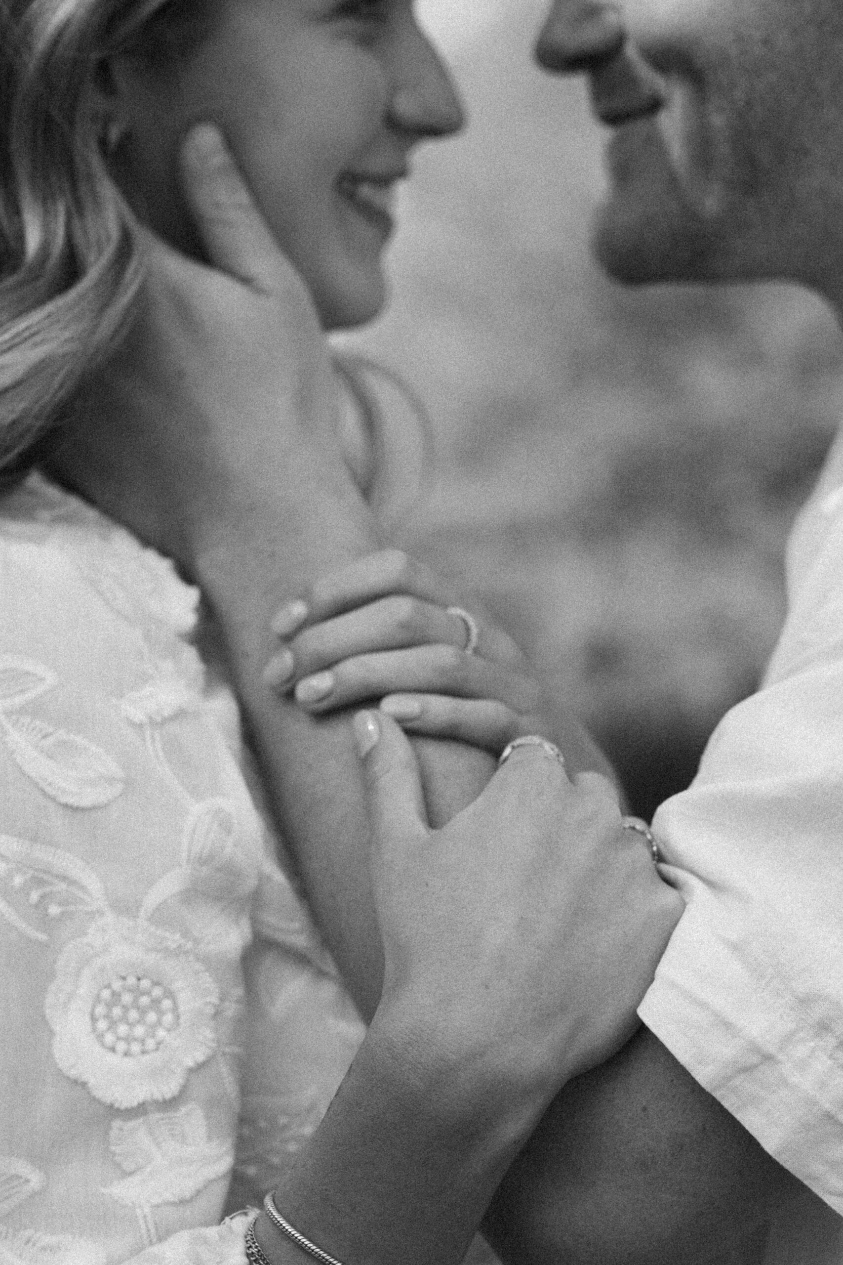Naher Moment eines Paares